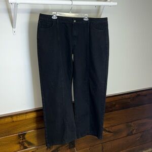 Amazon Wide Leg Black High Rise Jeans-‎ 4X